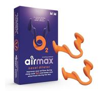 Airmax - Dilatador nasal eficaz para los ronquidos y la congestión nasal - 2x de tamaño mediano - Dispositivo médico recomendado por los médicos