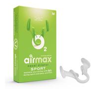 Airmax Sport - Dilatadores nasales internos, ayuda para ronquidos para mujeres y hombres, con caja de almacenamiento gratuita para la ayuda a los ronquidos, transparente, paquete de un solo paquete
