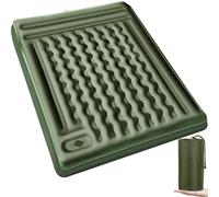 Airminti Colchón Autoinflable Camping 12cm - Ultraligero 950g con Bomba de Pie Nylon 40D TPU Impermeable Incluye Almohada y Bolsa de Viaje para Senderismo/Playa