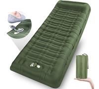 Airminti Colchón Autoinflable Camping 12cm - Ultraligero 950g con Bomba de Pie Nylon 40D TPU Impermeable Incluye Almohada y Bolsa de Viaje para Senderismo/Playa