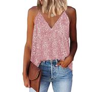 AirMood Women 's Sexy V Neck Shining Lentejuelas Chaleco Lentejuelas Top Las Vegas Disco Lentejuelas Chaleco, Rosa, XXL
