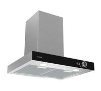 AirNova 60cm 614m³/h Campana Extractora de Pared Plata