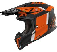 Airoh Aviator 3 Glory, casco cruzado L male Mate Negro/Gris Claro/Naranja