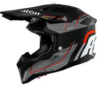Airoh Aviator 3 Leader, casco de motocross S female Mate Negro/Gris/Naranja Neón