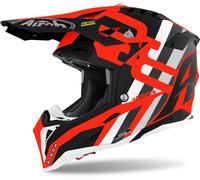 Airoh Aviator 3 Rainbow Carbon Casco de Motocross, Red Matt, Talla XS (53/54)