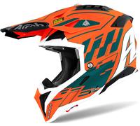 Airoh Aviator 3 Rampage, casco cruzado XXL male Naranja/Verde Oscuro/Blanco