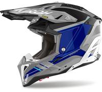 Airoh Aviator 3 Saber, casco cruzado XL male Gris/Azul/Negro