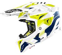 Airoh Aviator 3 Spin, casco cruzado XL male Blanco/Amarillo Neón/Azul