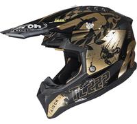 Airoh Aviator 3 TC 222 The Legend Casco de motocross, negro-oro, tamaño S para Hombres