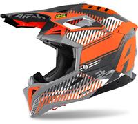 Airoh Aviator 3 Wave Carbon Casco de Motocross, naranja, tamaño XS para Hombres
