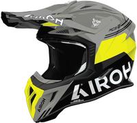 Airoh Aviator Ace 2 Fury Casco de motocross, gris/negro/amarillo, Talla XS (53/54)