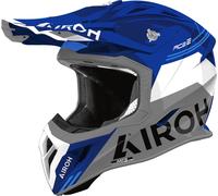 Airoh Aviator Ace 2 Fury, casco de motocross S female Gris/Blanco/Azul