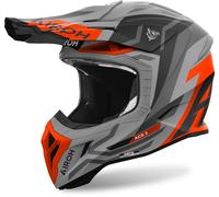 Airoh Aviator Ace 2 Ground Casco de motocross, gris-naranja, tamaño M para Hombres