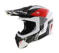 Airoh Aviator Ace 2 MX Casco Escudo brillo negro blanco rojo