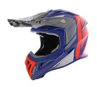 Airoh Aviator Ace 2 MX Casco Motor - azul cerúleo brillante gris naranja