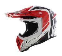Airoh Aviator Ace 2 MX Casco Motor - blanco brillante rojo negro