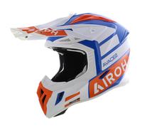 Airoh Aviator Ace 2 MX Casco Sake - blanco brillante azul naranja