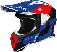 Airoh Casco de motocross Aviator Ace 2 Shield Azul/Rojo Brillo Talla M