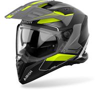 Airoh BADX-X Tune Casco de Enduro, negro mate/gris/amarillo neón, Talla XS (53/54)