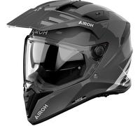 Airoh Bandit Solid, casco de aventura XS female Gris Oscuro/Gris Claro