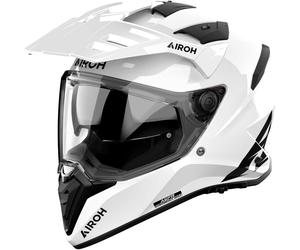 Airoh Bandit Solid, casco de aventura XXL female Blanco/Negro