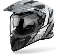Airoh Bandit Spicy Casco de Enduro, Gris/Negro/Blanco, Talla L (59/60)