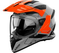 Airoh Bandit Tune, casco de aventura 3XL female Gris/Negro/Naranja
