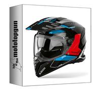 airoh Casco Dual para Moto Bandit bat17 Tune Azul Rojo Gloss Tamano XS mototopgun ai64a13111tbc