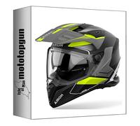 airoh Casco Dual para Moto Bandit bat31 Tune Amarillo Mate Tamano s mototopgun ai64a13111tyc
