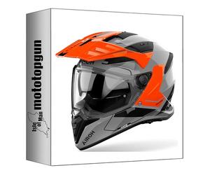 airoh Casco Dual para Moto Bandit bat32 Tune Naranja Gloss Tamano m mototopgun ai64a13111toc
