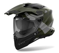 Airoh Commander 2 Reveal, casco de aventura XL female Mate Oliva/Gris/Negro