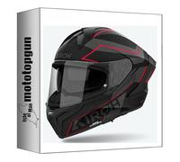 Airoh Matryx Sentinel Casco, negro-gris-rojo, tamaño L para Hombres