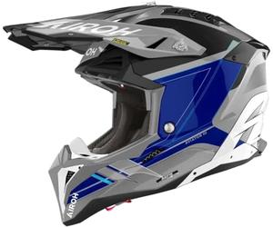AIROH Casco Offroad Aviator 3 Saber Blue Gloss XL