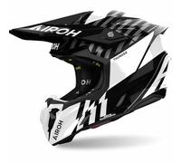 AIROH Casco Offroad Twist 3 Thunder Black/White Gloss, XL