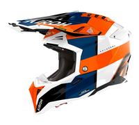 Airoh Aviator 3 Monarch, casco de motocross L female Naranja/Blanco/Azul Oscuro/Negro