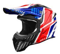 AIROH Cascos Aviator Ace 2 Proud Blue / Red XS