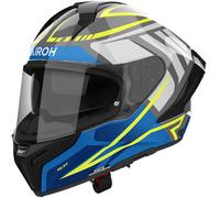 Airoh Matryx Rider Casco, negro-azul-amarillo, tamaño XL para Hombres