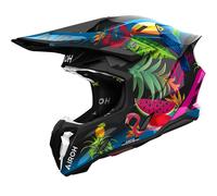 Airoh Twist 3 Amazonia, casco cruzado S male Negro/Verde/Fucsia/Azul