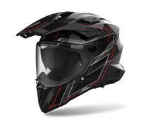 Airoh Commander 2 Carbono Stylish Casco ( Carbono/Negro/Rojo ) Talla: XL (61)