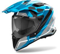 Airoh Commander 2 Mavick Casco de motocross, negro-gris-azul, tamaño XL para Hombres