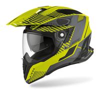 Airoh Commander Boost Casco de motocross, amarillo mate, Talla S (55/56)