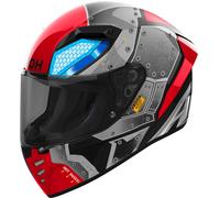Airoh Connor Bot, casco integral XS male Negro/Gris/Rojo/Azul