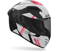 Airoh Connor Omega Casco, negro-gris-rojo, tamaño S