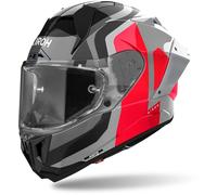 Airoh GP 800 Competition Carbon Casco, negro/gris/rojo, Talla L (59/60)