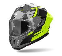 Airoh GP 800 Master Carbon Casco, negro-gris-amarillo, tamaño S para Hombres