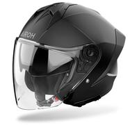 Airoh H 21 Casco a reacción, negro, tamaño M para Hombres