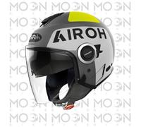 Airoh Helios Up Casco Jet Gris Mate Doble Visera ECE Talla XS 53-54 Scooter