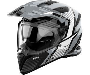 Airoh Helm Bandit Spicy schwarz/grau-rot - Größe XXL L female Gris/Gris Claro/Negro