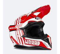 Airoh Helmet Junior Wraap Smile Red Matt Yxxs