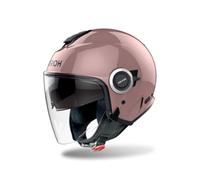 AIROH Helyos - Casco Jet de Color metálico Rosa, Talla M